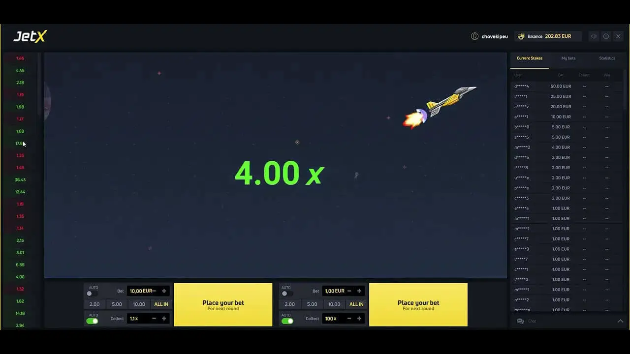 Игра Jet X
